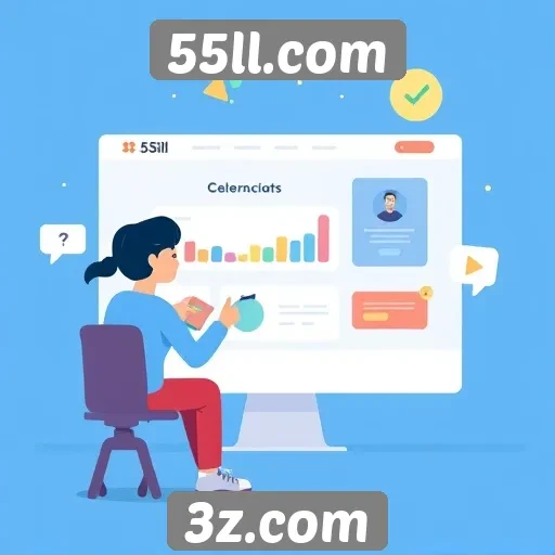 Acessibilidade e interface do usuário no 55ll.com