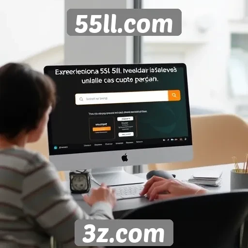 Experiência do usuário em 55ll.com e sua interface